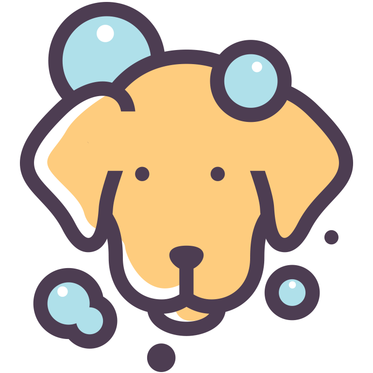 Dog Groomer Service Logo