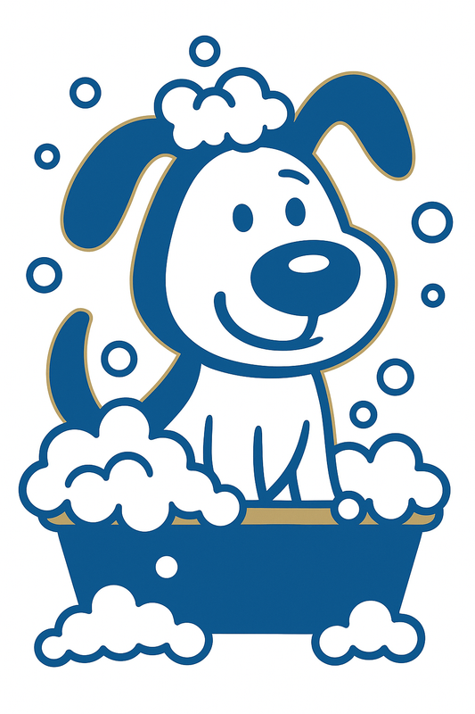 Edison dog mascot enjoying a bth